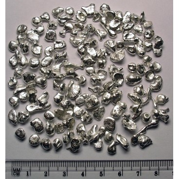 Silver granules, 99.99+%, 5-7mm