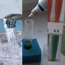 Water pH measuring kit